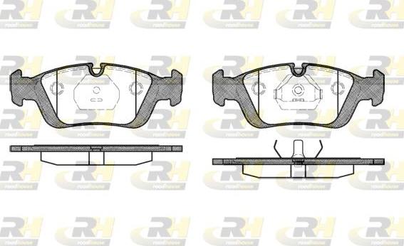 Roadhouse 2384.00 - Kit de plaquettes de frein, frein à disque cwaw.fr