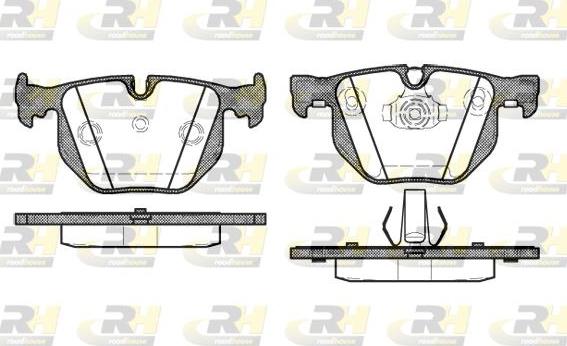 Roadhouse 2381.40 - Kit de plaquettes de frein, frein à disque cwaw.fr