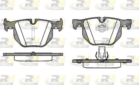 Roadhouse 2381.60 - Kit de plaquettes de frein, frein à disque cwaw.fr