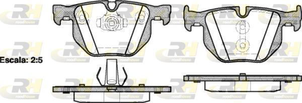 Roadhouse 2381.61 - Kit de plaquettes de frein, frein à disque cwaw.fr