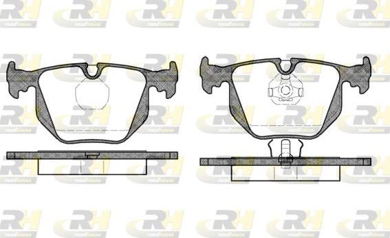 Roadhouse 2381.00 - Kit de plaquettes de frein, frein à disque cwaw.fr