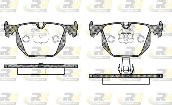 Roadhouse 2381.20 - Kit de plaquettes de frein, frein à disque cwaw.fr