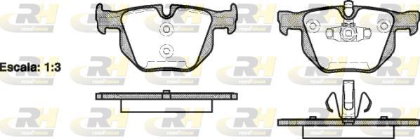 Roadhouse 2381.70 - Kit de plaquettes de frein, frein à disque cwaw.fr