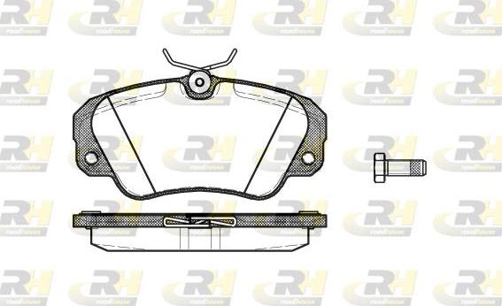 Roadhouse 2382.00 - Kit de plaquettes de frein, frein à disque cwaw.fr