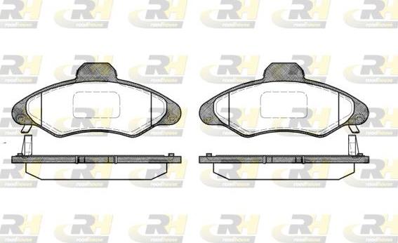 Roadhouse 2331.04 - Kit de plaquettes de frein, frein à disque cwaw.fr