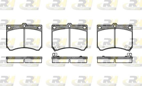 Roadhouse 2333.02 - Kit de plaquettes de frein, frein à disque cwaw.fr