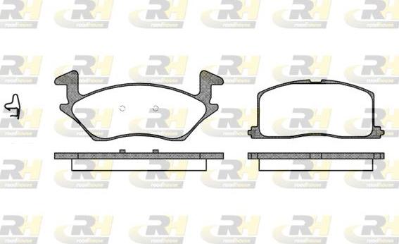 Roadhouse 2332.02 - Kit de plaquettes de frein, frein à disque cwaw.fr