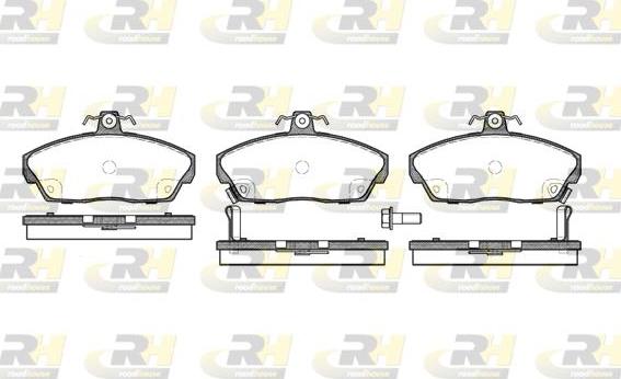 Roadhouse 2337.02 - Kit de plaquettes de frein, frein à disque cwaw.fr