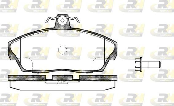 Roadhouse 2337.10 - Kit de plaquettes de frein, frein à disque cwaw.fr