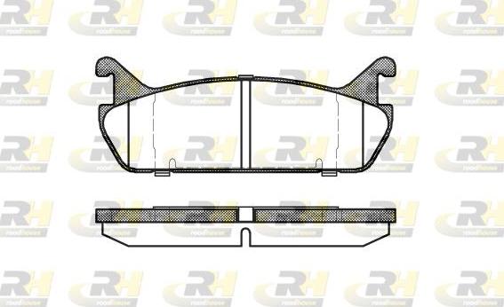 Roadhouse 2329.00 - Kit de plaquettes de frein, frein à disque cwaw.fr