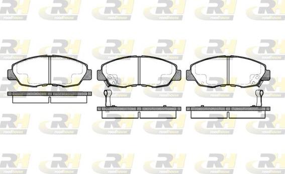 Roadhouse 2324.02 - Kit de plaquettes de frein, frein à disque cwaw.fr