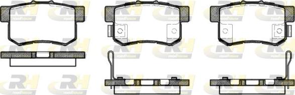 Roadhouse 2325.52 - Kit de plaquettes de frein, frein à disque cwaw.fr