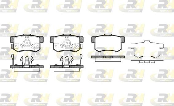 Roadhouse 2325.04 - Kit de plaquettes de frein, frein à disque cwaw.fr