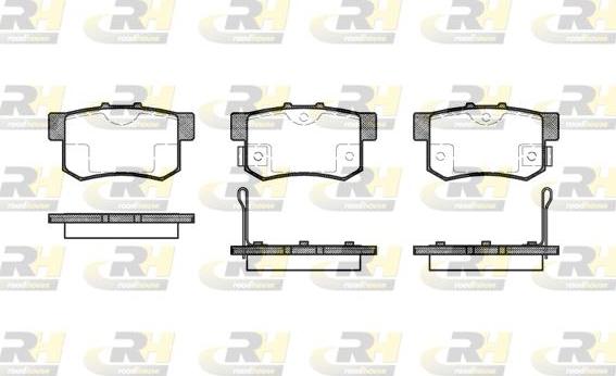 Roadhouse 2325.02 - Kit de plaquettes de frein, frein à disque cwaw.fr