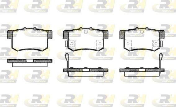 Roadhouse 2325.32 - Kit de plaquettes de frein, frein à disque cwaw.fr