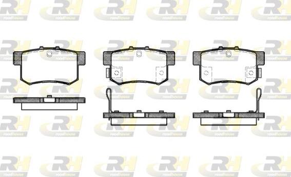 Roadhouse 2325.22 - Kit de plaquettes de frein, frein à disque cwaw.fr