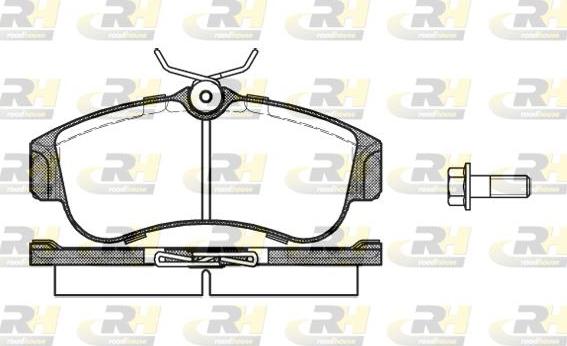 Roadhouse 2320.00 - Kit de plaquettes de frein, frein à disque cwaw.fr