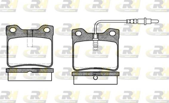 Roadhouse 2321.02 - Kit de plaquettes de frein, frein à disque cwaw.fr