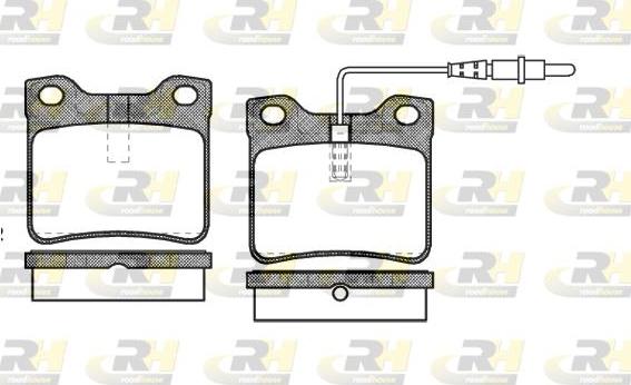 Roadhouse 2321.22 - Kit de plaquettes de frein, frein à disque cwaw.fr