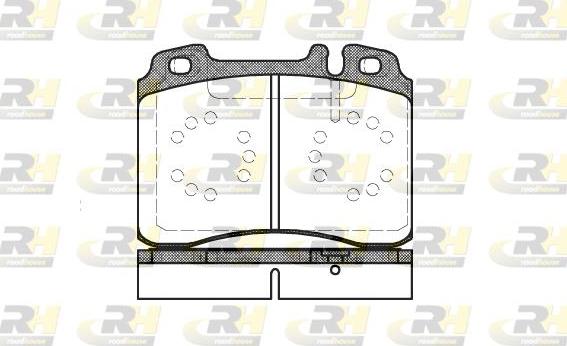 Roadhouse 2379.20 - Kit de plaquettes de frein, frein à disque cwaw.fr