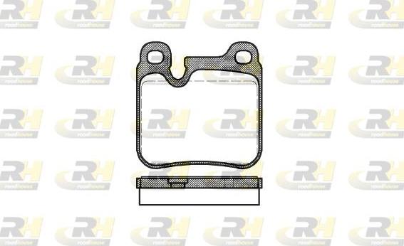 Roadhouse 2374.00 - Kit de plaquettes de frein, frein à disque cwaw.fr