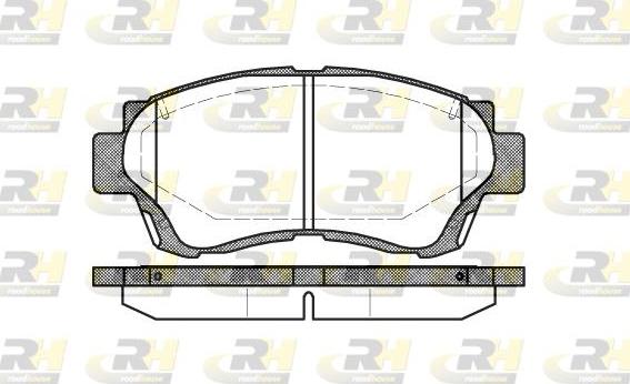 Roadhouse 2370.00 - Kit de plaquettes de frein, frein à disque cwaw.fr