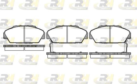 Roadhouse 2371.02 - Kit de plaquettes de frein, frein à disque cwaw.fr