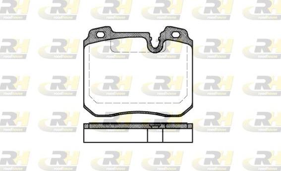 Roadhouse 2378.00 - Kit de plaquettes de frein, frein à disque cwaw.fr