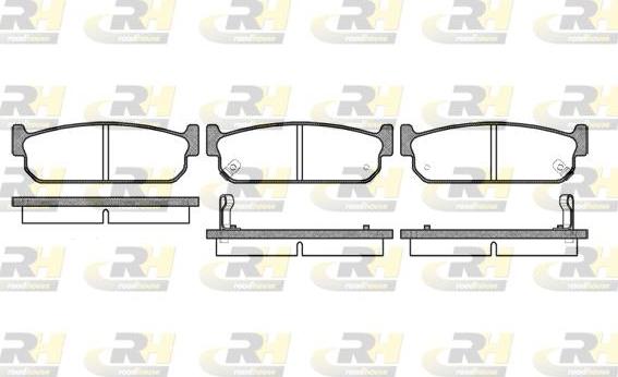 Roadhouse 2373.02 - Kit de plaquettes de frein, frein à disque cwaw.fr