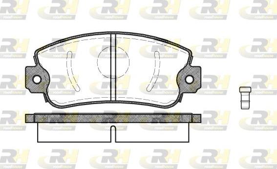 Roadhouse 2372.02 - Kit de plaquettes de frein, frein à disque cwaw.fr