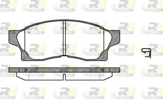 Roadhouse 2377.00 - Kit de plaquettes de frein, frein à disque cwaw.fr