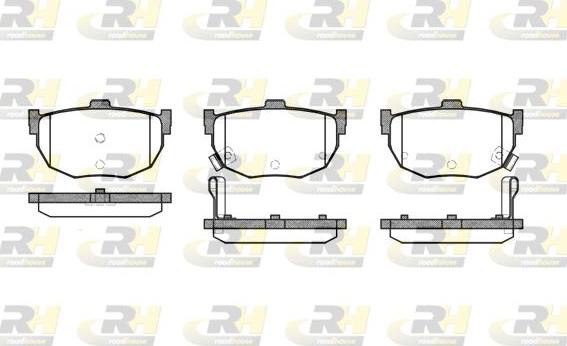 Roadhouse 2294.12 - Kit de plaquettes de frein, frein à disque cwaw.fr