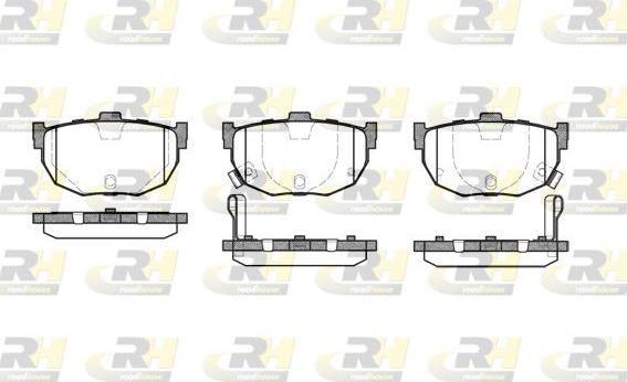 Roadhouse 2294.22 - Kit de plaquettes de frein, frein à disque cwaw.fr