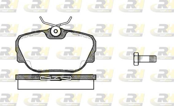 Roadhouse 2296.00 - Kit de plaquettes de frein, frein à disque cwaw.fr