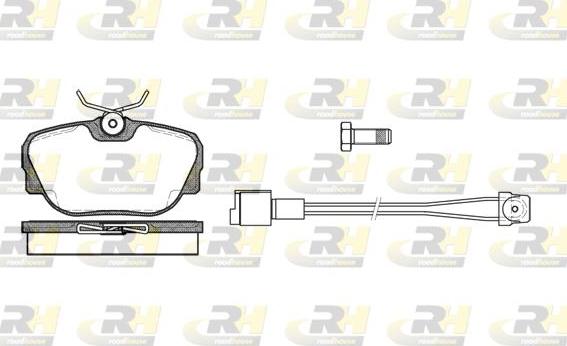 Roadhouse 2296.02 - Kit de plaquettes de frein, frein à disque cwaw.fr