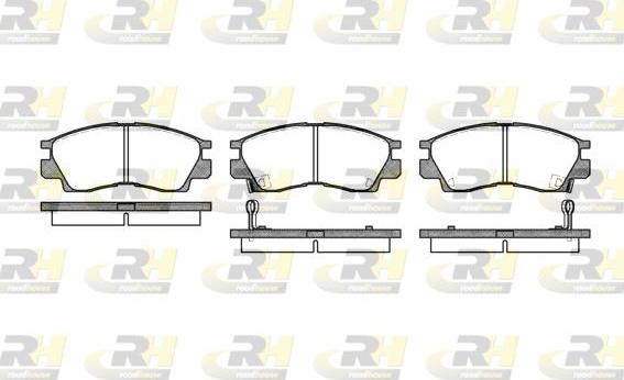 Roadhouse 2290.02 - Kit de plaquettes de frein, frein à disque cwaw.fr