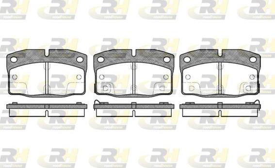 Roadhouse 2298.02 - Kit de plaquettes de frein, frein à disque cwaw.fr