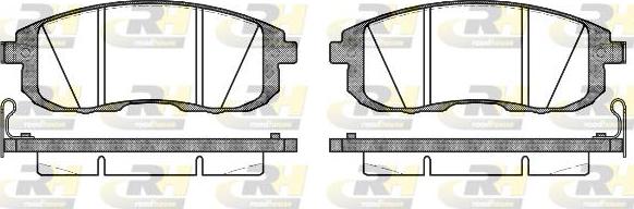 Roadhouse 2293.14 - Kit de plaquettes de frein, frein à disque cwaw.fr