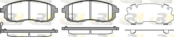 Roadhouse 2293.11 - Kit de plaquettes de frein, frein à disque cwaw.fr