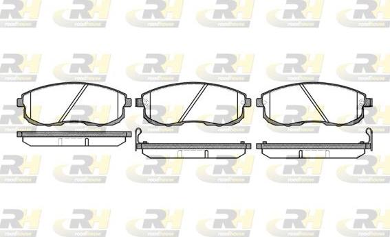 Roadhouse 2293.12 - Kit de plaquettes de frein, frein à disque cwaw.fr