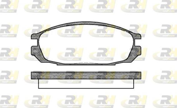 Roadhouse 2292.00 - Kit de plaquettes de frein, frein à disque cwaw.fr