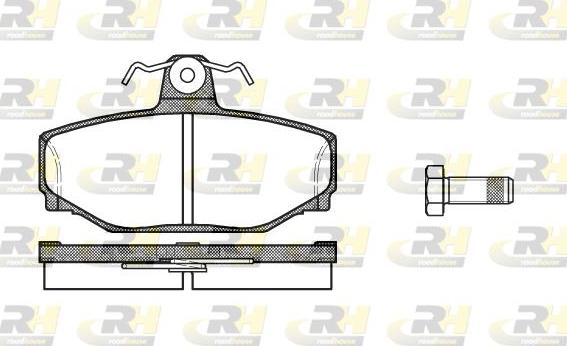 Roadhouse 2297.00 - Kit de plaquettes de frein, frein à disque cwaw.fr