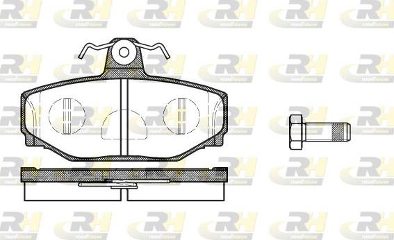 Roadhouse 2297.10 - Kit de plaquettes de frein, frein à disque cwaw.fr