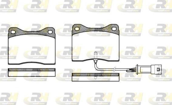 Roadhouse 2249.02 - Kit de plaquettes de frein, frein à disque cwaw.fr