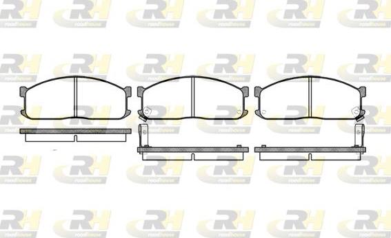 Roadhouse 2244.02 - Kit de plaquettes de frein, frein à disque cwaw.fr