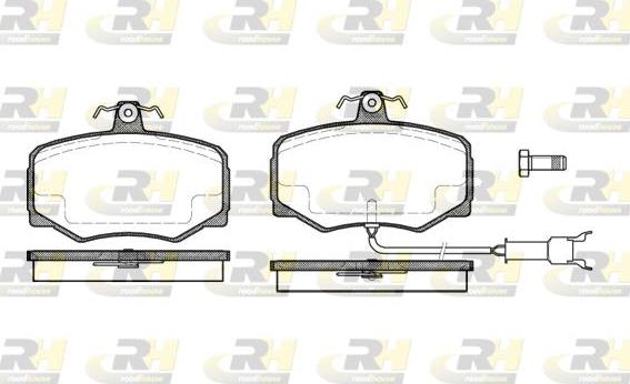 Roadhouse 2246.12 - Kit de plaquettes de frein, frein à disque cwaw.fr