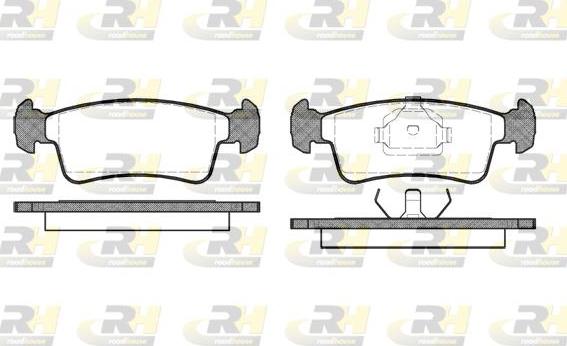 Roadhouse 2240.00 - Kit de plaquettes de frein, frein à disque cwaw.fr