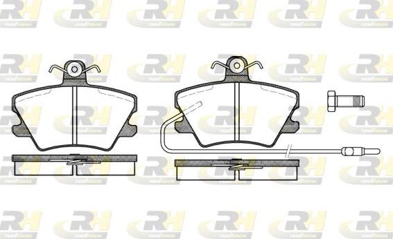 Roadhouse 2241.02 - Kit de plaquettes de frein, frein à disque cwaw.fr