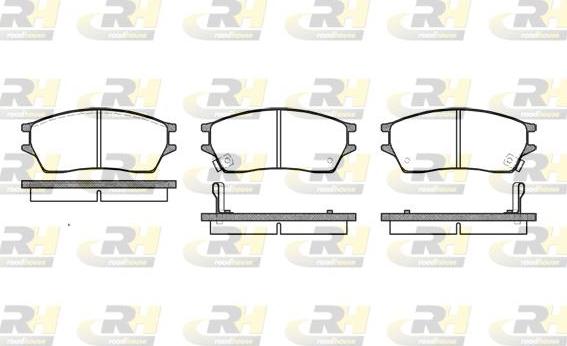 Roadhouse 2243.02 - Kit de plaquettes de frein, frein à disque cwaw.fr