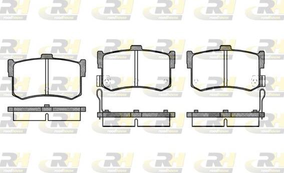 Roadhouse 2242.02 - Kit de plaquettes de frein, frein à disque cwaw.fr